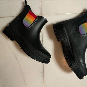 Chooka Pride Rainbow Chelsea Rain Boots